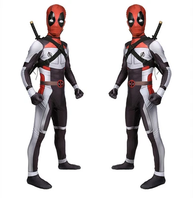 £49.14 • Buy Deadpool Tights Bodysuit Cos Clothes Headgear Halloween Anime Suit Child Present