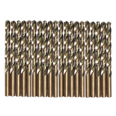 Drillforce 20PCS 1/8  Cobalt Drill Bit Set HSS M35 Jobber Length Metal Drill Bit • $12.23