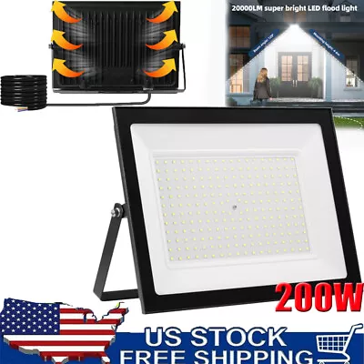 200W Watt LED Flood Light Garden Outdoor Lamp Yard Security Spotlight Cool White • $21.99