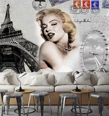 3D Marilyn Monroe 40789NA Wallpaper Wall Murals Removable Wallpaper Fay • $23.96