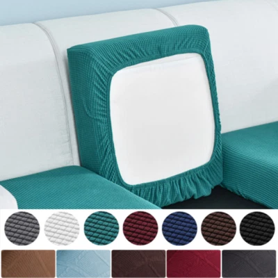 $6.98 • Buy Jacquard Stretch Individual Sofa Cushion Covers Couch Seat Slipcover Removable