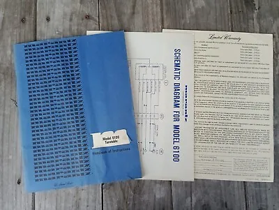 Marantz Model 6100 Turntable Handbook Of Instructions • $25