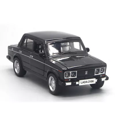 1:32 VAZ Lada 2106 Sedan Diecast Model Car Toy Cars Kids Toys For Boys Black • $19.79