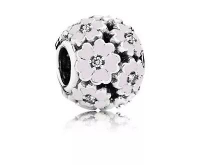 $55.20 • Buy NEW Authentic PANDORA Pink Primrose Meadow Openwork Charm - 791488EN68 RETIRED