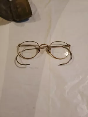 Antique HIBO 1/10 12KT GOLD FILLED Steampunk Frames Eyeglasses  • $9.99