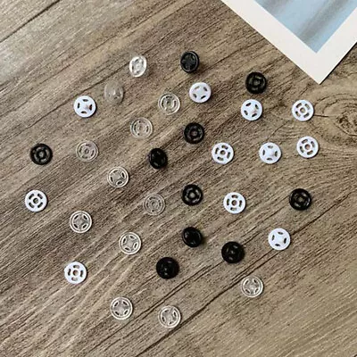 20 Pairs 4mm Mini Doll Snap Button Invisible Buckles Baby Clothes Toy Sewing DIY • $3.51