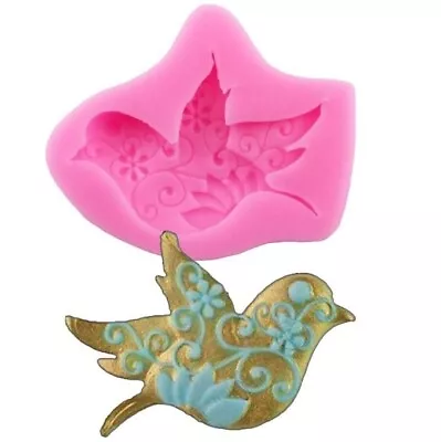 Flying Dove Silicone Mould For Sugar Craft Fondant Cake Decorating Etc • £5.25