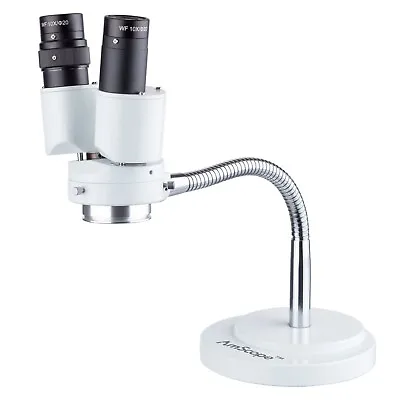 AmScope SE508 Series 8X Binocular Stereo Microscope On Rotatable Gooseneck Arm • $116.99