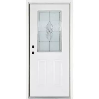 MP Doors Prehung Front Door 36  X 80  Right-Hand Inswing Fiberglass Smooth White • $942.21