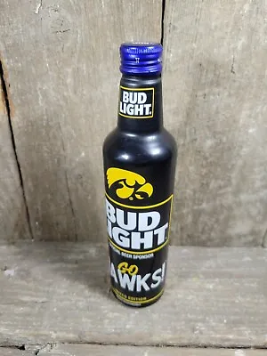 $4.50 • Buy Empty 2021 Bud Light Iowa Hawkeyes Limited Editon 16oz Aluminum Bottle