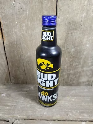 $4.50 • Buy Empty 2021 Bud Light Iowa Hawkeyes Limited Editon 16oz Aluminum Bottle