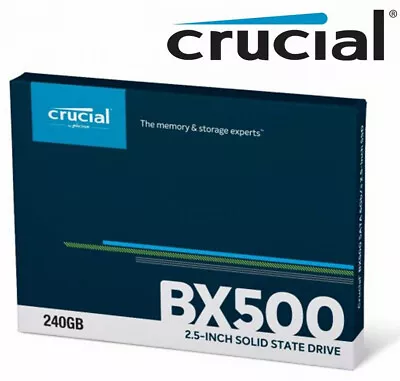 Crucial BX500 240GB SSD 2.5  SATAIII Internal Solid State Drive Laptop PC 540MBs • $49.95