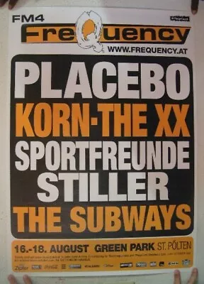 Placebo Korn The XX Sportfreunde Stiller Subways German Tour Poster • $118.62