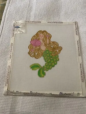Wooly Dreams Design Hp Needlepoint  Mermaid # 3 With Charms • $39