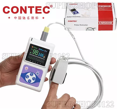 Contec Brand CE Color TFT Handheld Pulse Oximeter With PC Software Spo2 Monitor • £94.80