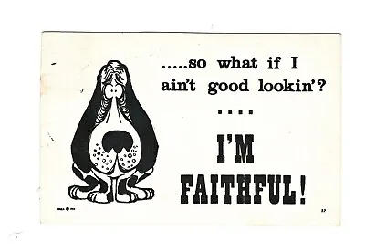 Vintage Comic Postcard Dog Im Faithful! 1954 • $2.50