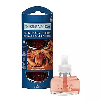 Yankee Candle ScentPlug Refill Twin Pack Cinnamon Stick 30 Days Each 2 X 18.5ml • £8.54