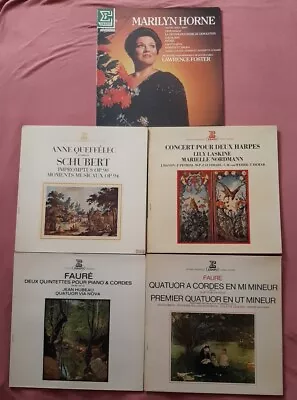LOT Of 5 Erato France Import LP Faure Marilyn Horne Anne Queffelec Laskine • $16