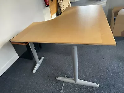 IKEA EFFEKTIV T Corner L Shaped Office Desk Table Ergonomic Study PC Laptop • £90