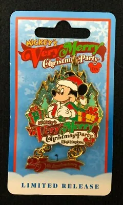 WDW 25th Very Merry Christmas Party 2008 Santa Mickey Mouse Disney Pin 66337 • $10.95