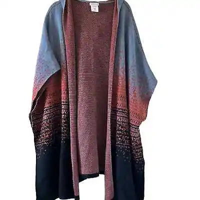 Merona Thick Sweater Cape With Hood S/M • $25