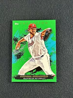 2021 Topps Inception STEPHEN STRASBURG Green Parallel #2 Washington Nationals • $1.25