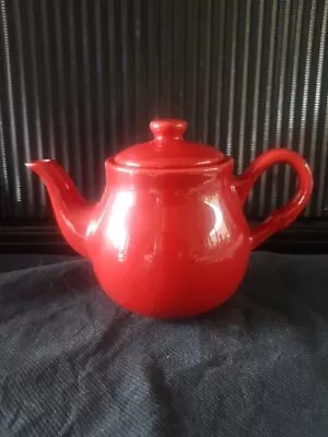 Marks And Spencer (M&S) Small Red  Teapot ~ 400ml Capacity   (6N) • £11.99