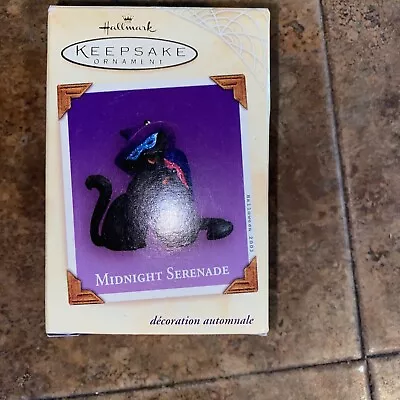 2003 Hallmark Keepsake Midnight Serenade Black Cats Halloween Ornament • $9.75