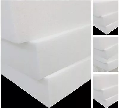 £6 • Buy High Quality Upholstery Foam Cushion Seat Pad Sofa Replacement Cut To Any Size
