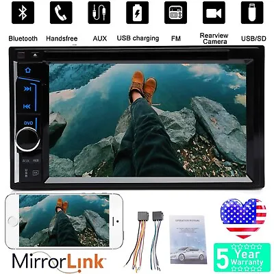 For Jeep 6.2  TouchScreen Bluetooth CD DVD MP3 Radio Stereo Double Din Dash Kit • $102.98