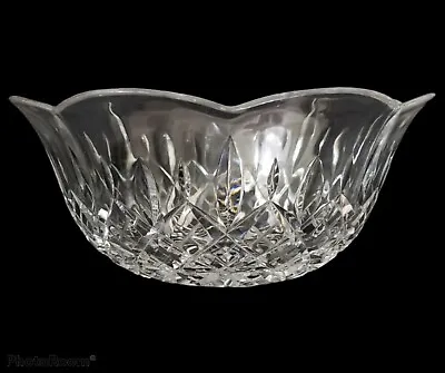 $23.99 • Buy Godinger Shannon Cut Lead Crystal Bowl Scalloped Edges Dublin 9  Diameter 