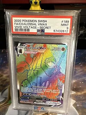 Pokémon TCG [PSA 9] 2020 Colossal VMAX 189/185 • $24.99