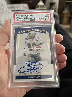 2021 Immaculate Collection Emmitt Smith Award Winners Auto #AW-ES PSA 9 Cowboys • $300
