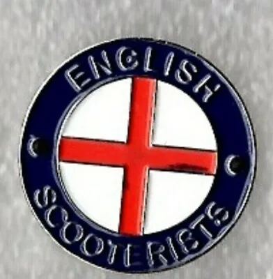 English Scooterists Pin Badge. Metal. Enamel. Vespa Lambretta • £1.50