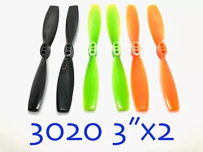 4Pairs (8PCS) 3 X2 3020 Propeller ⌀1.6mm Hole For Quadcopter Mini RC Drone • $6.89