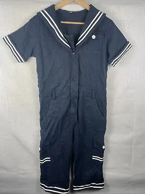 Vintage Metamorphose Japanese Brand Sailor Jumpsuit Blue Sz M • $135