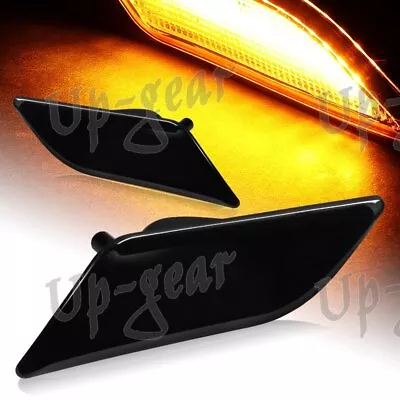 For 10-13 Mercedes Benz W212 E-Class Smoke Lens Amber LED Side Marker Lights • $21.50