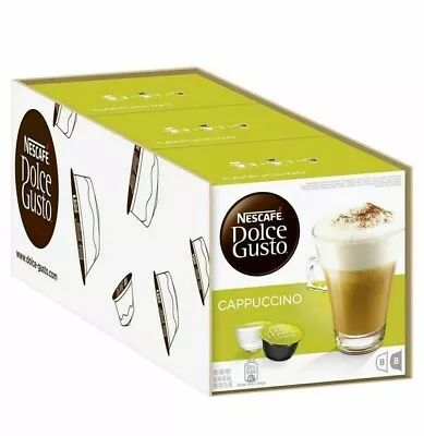 NESCAFE Dolce Gusto Cappuccino 24 Coffee And 24 Milk Pods Capsules Brand New AU • $37.99