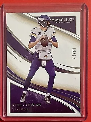 2020 Panini Immaculate Collection Kirk Cousins /60 #91 Vikings NM-Mint  • $2.90