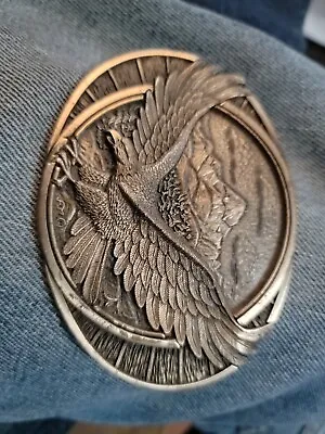 Montana Silversmiths Bald Eagle Western Solid Brass Belt Buckle  • $29