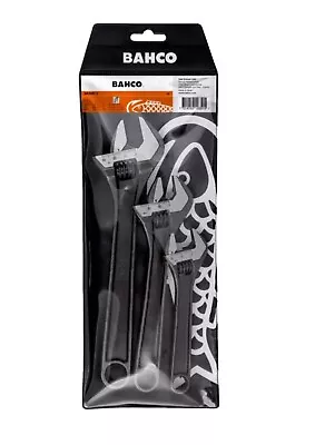 Bahco Triple Pack Adjustable Spanner / Wrench Set 8070 6in 8071 8in 8072 10in. • £32.99