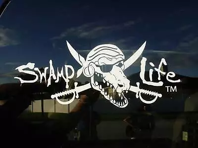 Swamp Life UF University Of Florida Gators Gator Skull Vinyl Decal Sticker Cars • $19.95