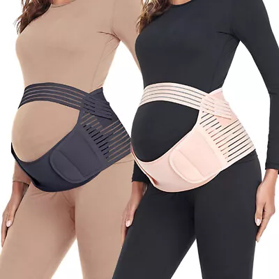 £7.79 • Buy Maternity Band Abdomen Waist Belt Back Support Tummy Belly Band Brace Girdle 2XL