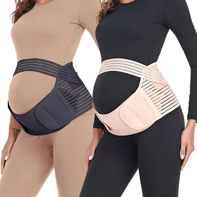 Maternity Band Abdomen Waist Belt Back Support Tummy Belly Band Brace Girdle 2XL • £8.99