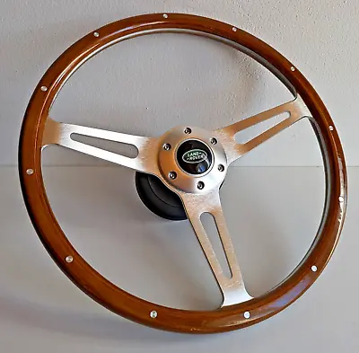Steering Wheel Fits For Land Rover Defender Discovery  Wood Vintage 48 Splines • $294.72