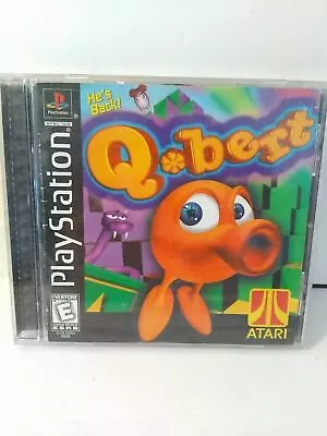 Q*bert Sony PlayStation 1 PS1 COMPLETE FREE FAST Shipping Fun Classic Game • $17.59