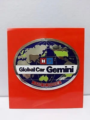 Vintage Isuzu Gemini Front Grille Emblem / Global Car Gemini Oval Badge / GM • $279.99