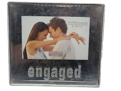 ENGAGED DIAMANTI PHOTO FRAME 6  X 4  Impressions By Juliana BRAND NEW • £9.99