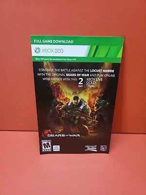 Gears Of War - Full Game Download Card (Microsoft Xbox 360) ~ Unscratched Code • $7.75