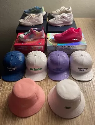Zuru Mini Brands 6 Sneakers In Box & 6 Hats To Match New • £25